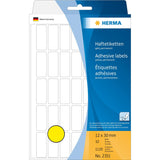 HERMA Adhesive Colour Labels 12 x 30mm Yellow 2351
