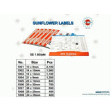 Sun Flower Self Adhesive White Labels 24 x 28mm 1009 - Obbo.SG
