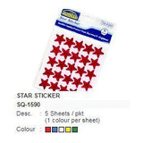 Suremark Stickers Star Pack of 5 SQ-1590