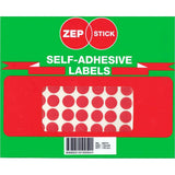 Zepstick Red Seal Round Labels 15mm S0015 - Obbo.SG