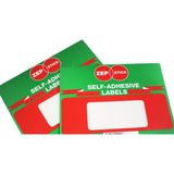 Zepstick Self Adhesive White Labels 9 x 13mm 0913