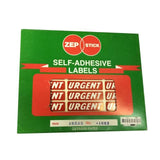 Zepstick Self Adhesive Labels Urgent 1663 - Obbo.SG