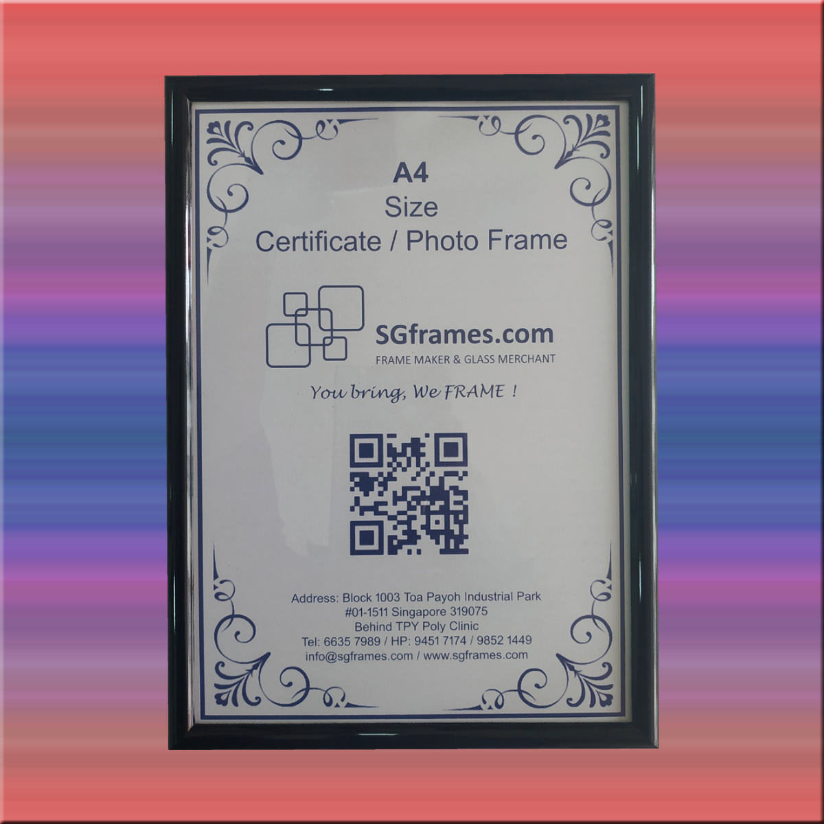 Picture Frame - A4 Size - Obbo.SG