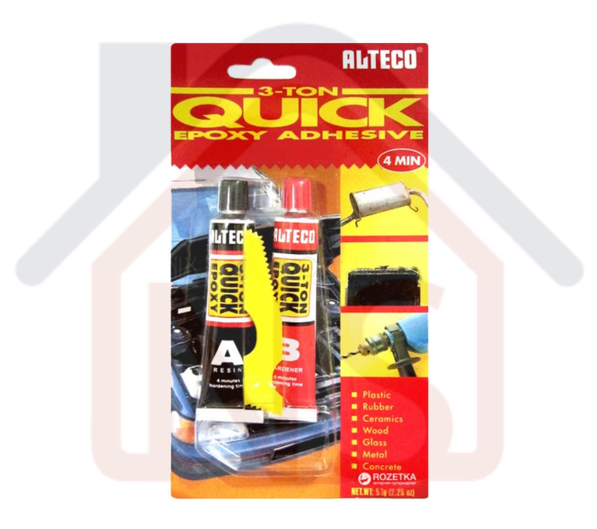 Buy 【Alteco 3 Ton 4min Quick Epoxy Adhesive A+B / Metal Repair
