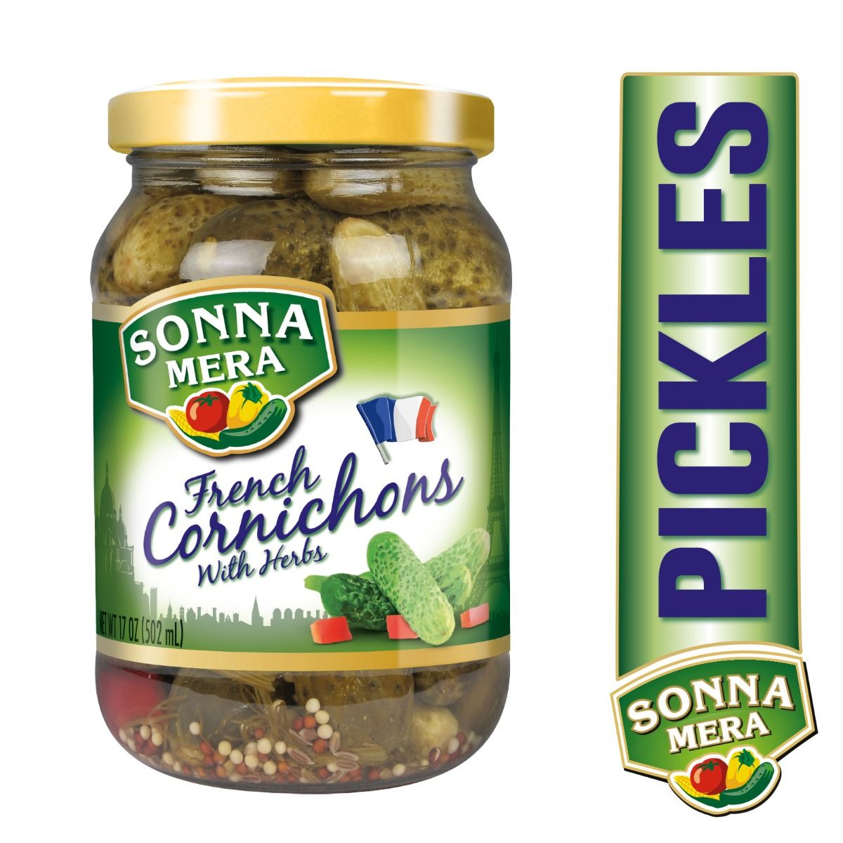 Pickles - Sonnamera French Cornichons With Herbs - By Sonnamera - Obbo.SG