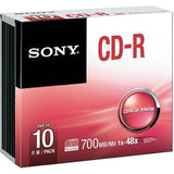 Sony CD-R 10PCS With Slim Case - Obbo.SG