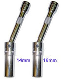 14mm & 16mm Spark Plug Socket Set. Bi-Hex (12points) x 3/8 square drive