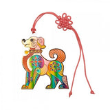 Zodiac Colour Metal Bookmark - Dog