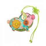 Zodiac Colour Metal Bookmark - Pig