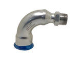 Stainless steel press fit MI 90deg elbow - SSPFNMIE35 - Obbo.SG