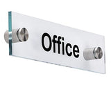 Stainless Steel Glass Spacer Hollow Advertising Signage Standoff Screw - Multiple Sizes - Obbo.SG