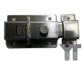 STAINLESS STEEL TOWER LATCH WITH BUTTON