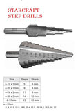 Starcraft HSS Step Drill Bits 4-24 x 2 - Obbo.SG