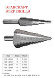 Starcraft HSS Step Drill Bits 6-37mm - Obbo.SG