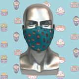 Reusable Kids Mask [ Sushi ] with filter pocket - Obbo.SG