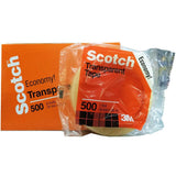 3M 500 Transparent Tape 18mm x 66M (3/4 Inch) - Obbo.SG