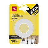 Deli Double Sided Foam Mounting Tape 25mm x 1.5M EA35011
