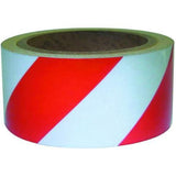 Red and White Boundary Safety Tape 2 Inch - Obbo.SG