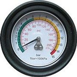 Tyre Inflator with 6cm Dial Gauge c\w Twin Hold-On Chuck - Obbo.SG