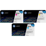 HP 504A Colour Original LaserJet Toner Cartridge CE251A/CE252A/CE253A