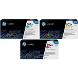 HP 502A Colour Original LaserJet Toner Cartridge Q6471A/Q6472A/Q6473A - Obbo.SG