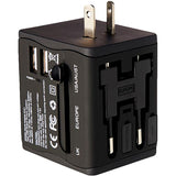 Adventure World Universal Travel Adapter (Black) - Obbo.SG