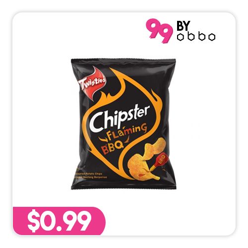 Twisties Chipster Potato Chips - Flaming BBQ - 60g - Obbo.SG