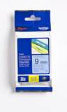 Brother TZE-521 Black-on-Blue Laminated Tape - Obbo.SG