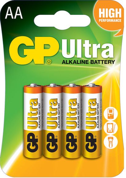GP Ultra Alkaline AAA x 4 Battery Pack - Obbo.SG