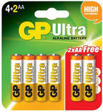GP Ultra Alkaline AAA x 6 Battery Pack - Obbo.SG