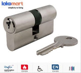 Door Cylinder Lock Double Side Key 60mm/70mm With 3 Normal Keys - Obbo.SG