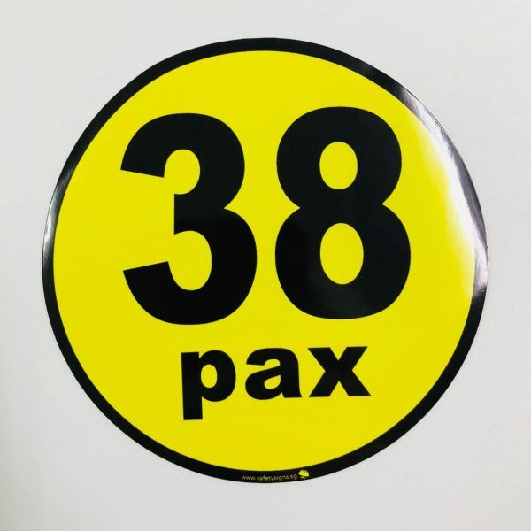 Buy 【Maximum Passenger Capacity (MPC) Pax Label for Commercial Vehicles ...