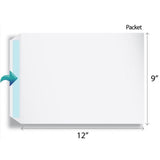 A4 White Envelope 9 x 12.75 Inch (Pack of 10)
