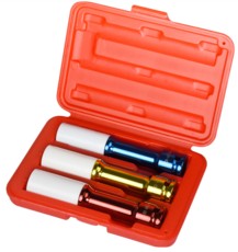 Buy 【Wheel Lug Nut Socket Set - 3pcs 150mm Long CR-MO Thin-Walled Wheel ...