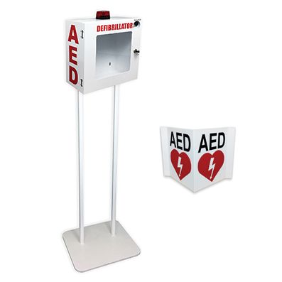 Aed Alarm Enclosure With Hanging Floor Stand 2141 - Obbo.SG